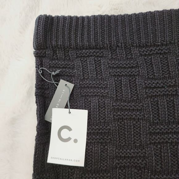 Callahan Revolve "Tony" Chunky Basketweave Knit Midi Skirt Slit NWT S - Picture 6 of 12